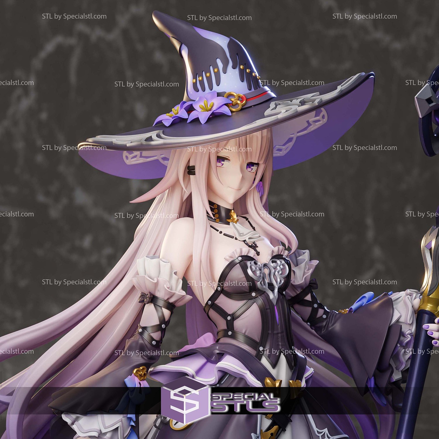 Herta Witch Honkai Star Rail 3D Printer Files STL Model — view 7