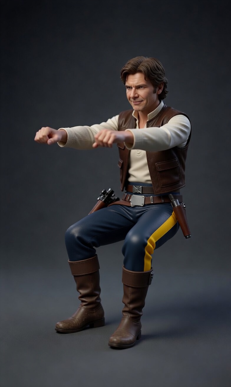 Han Solo Monitor Hugger 3D STL Model