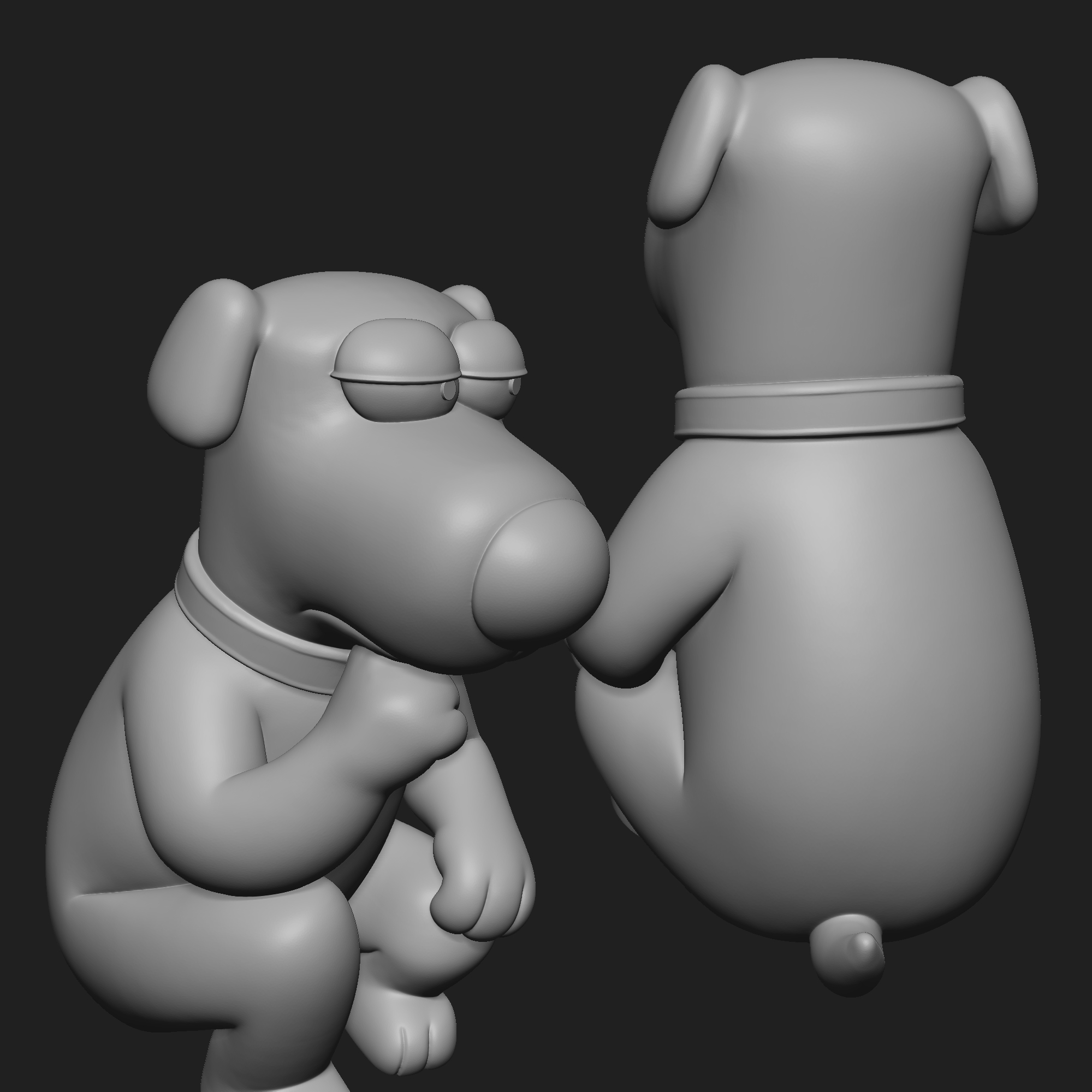 Brian Griffin 3D STL Model — view 6