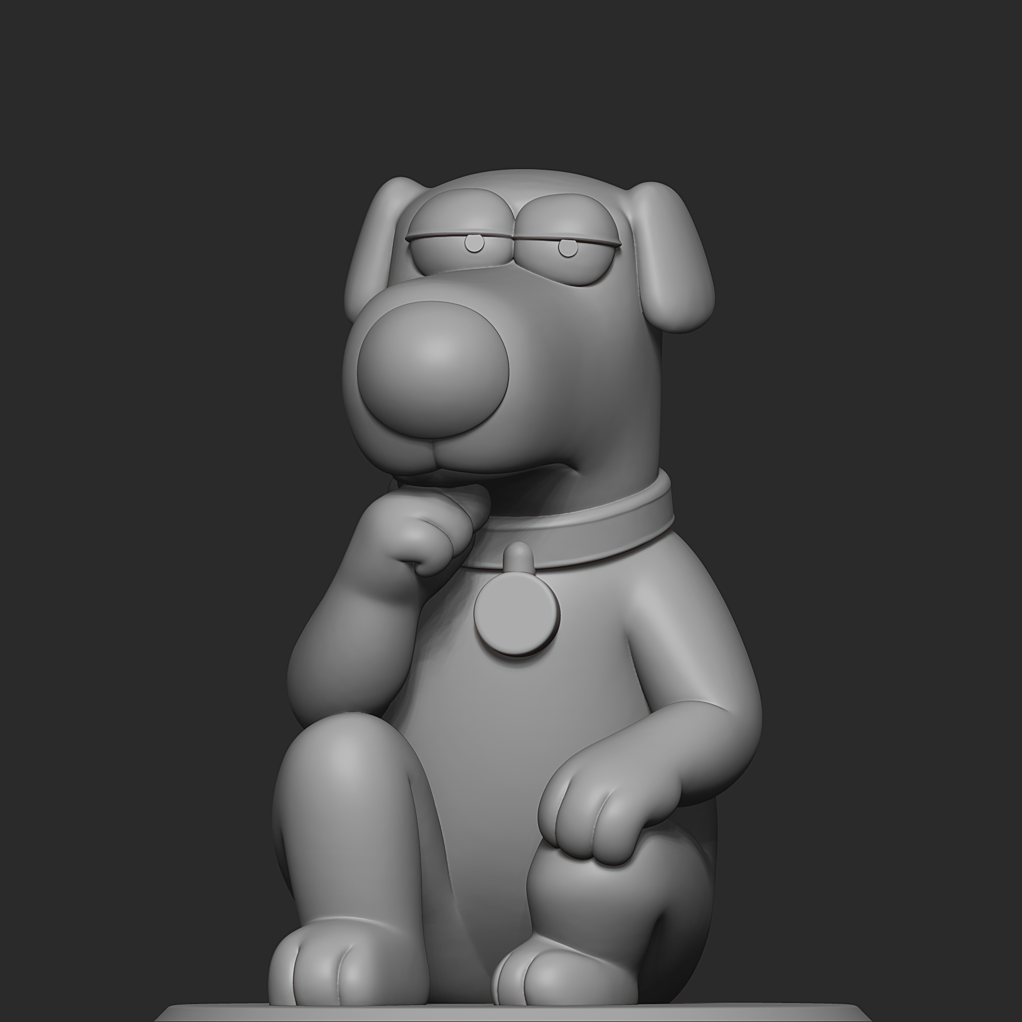 Brian Griffin 3D STL Model — view 7