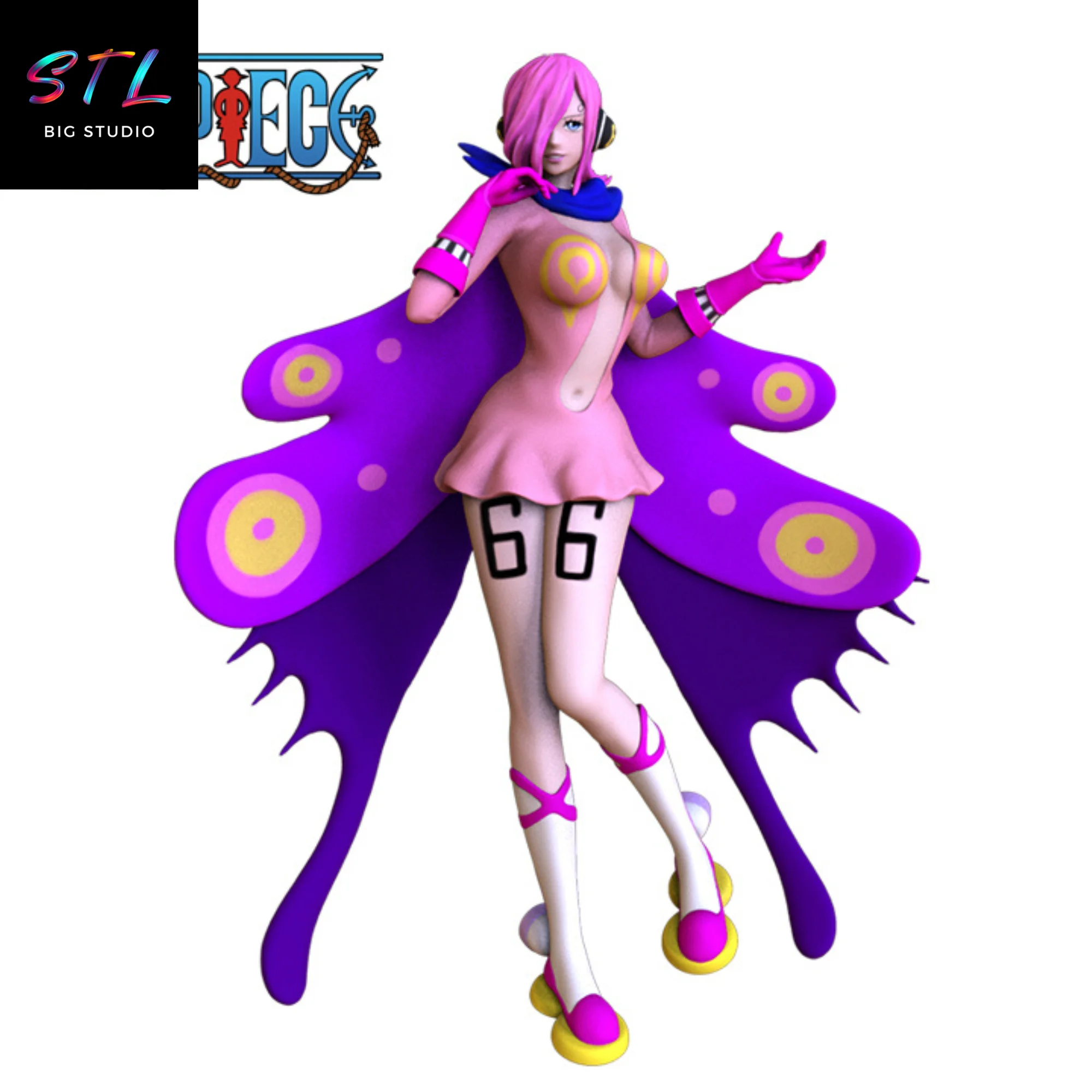 Reiju Vinsmoke STL (Germa 66) | 3D Printable Figure | One Piece Model — view 3