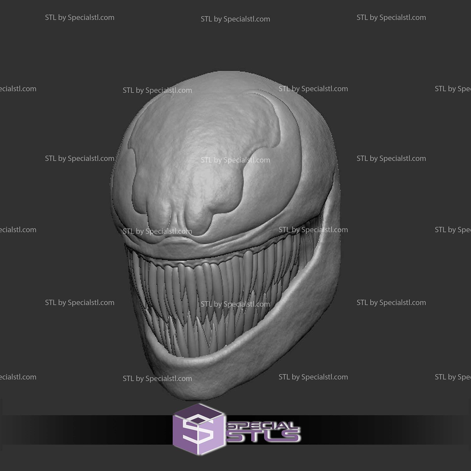 Custom Head STL Venom Insomniac 3D Model — view 2