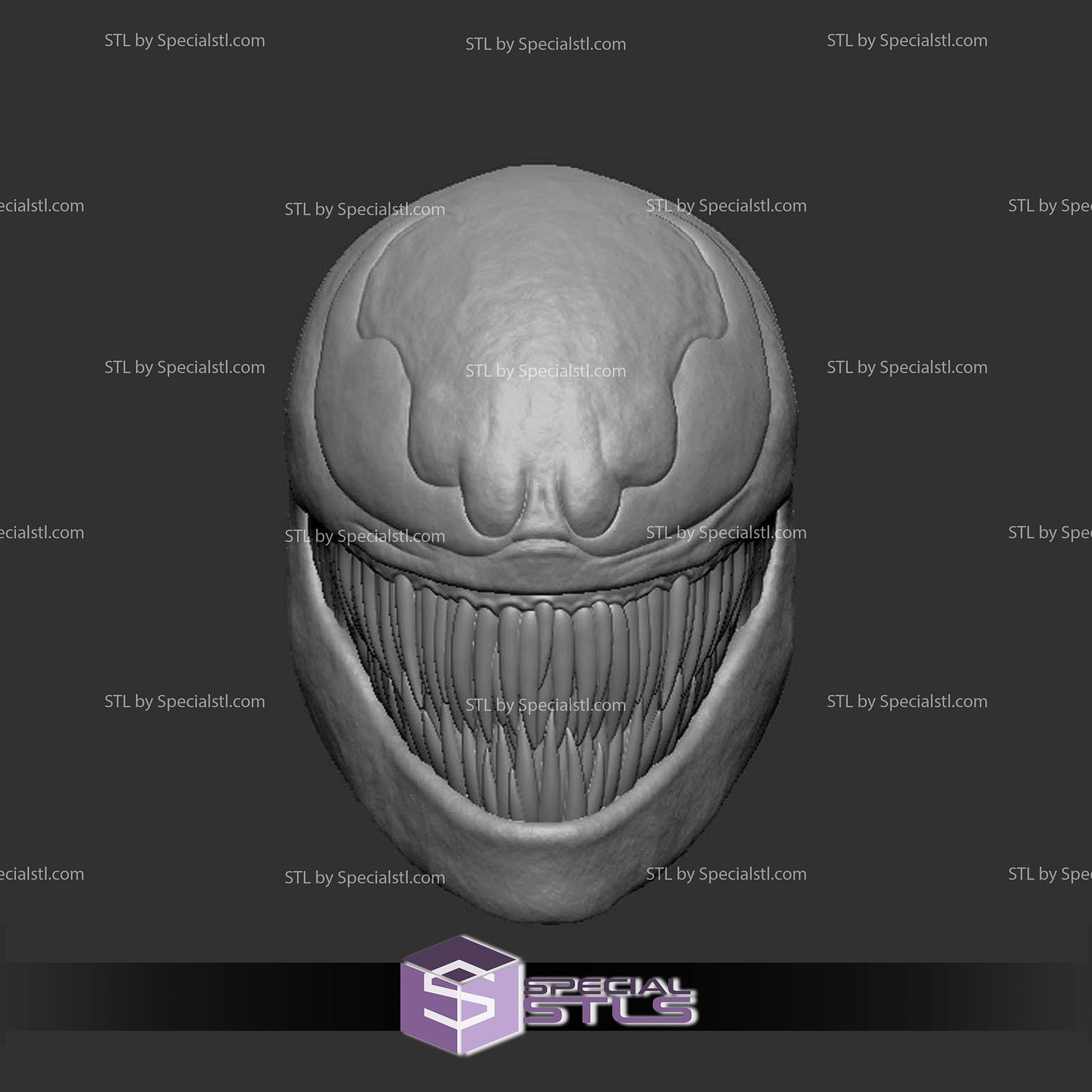 Custom Head STL Venom Insomniac 3D Model — view 3