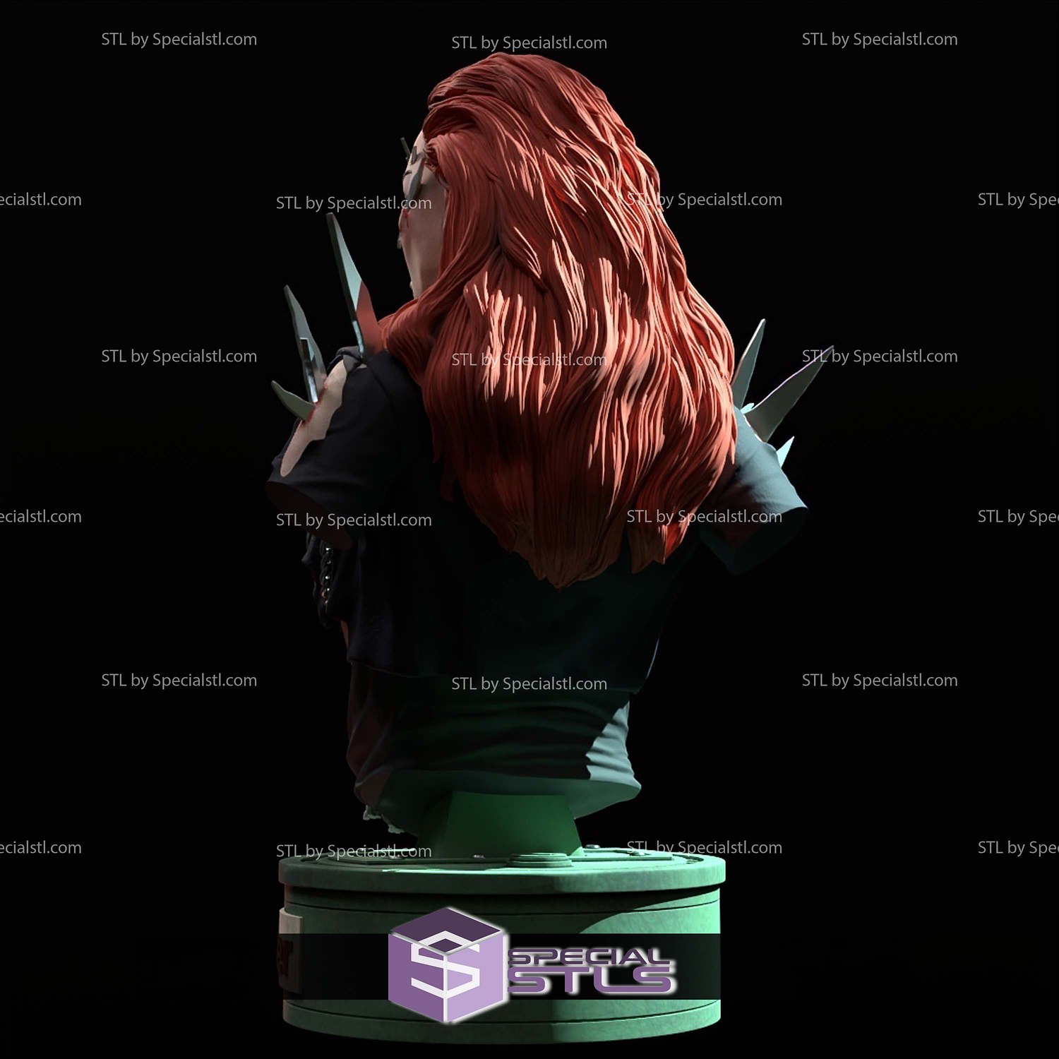 Julie Walker Bust STL Files 3D Model — view 5