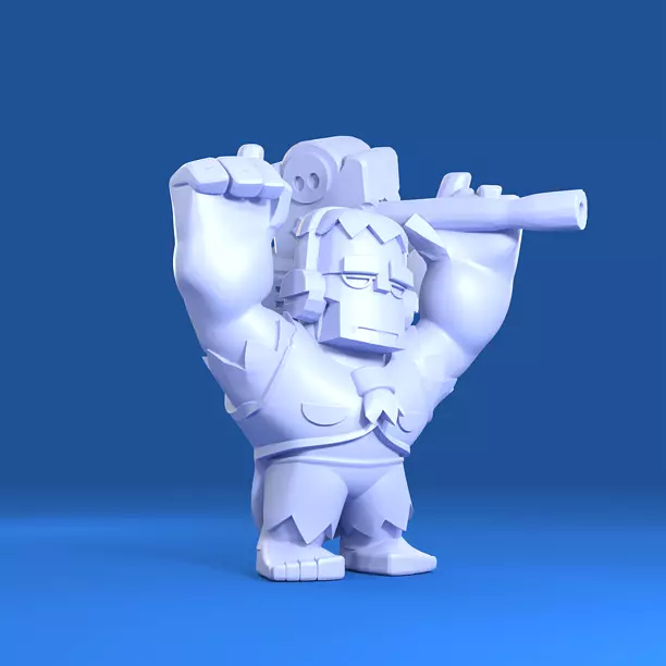 Frank Original - Brawl Stars 3D OBJ Model