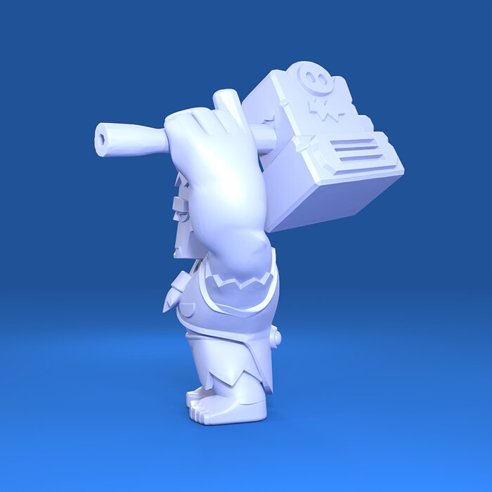 Frank Original - Brawl Stars 3D OBJ Model — view 2