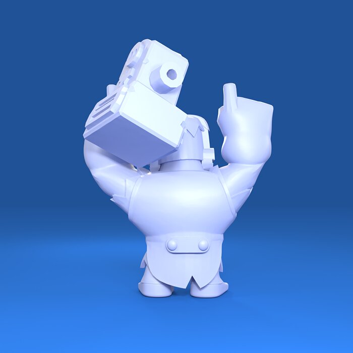 Frank Original - Brawl Stars 3D OBJ Model — view 3
