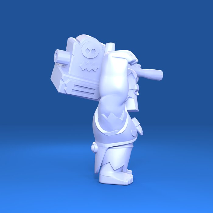 Frank Original - Brawl Stars 3D OBJ Model — view 4