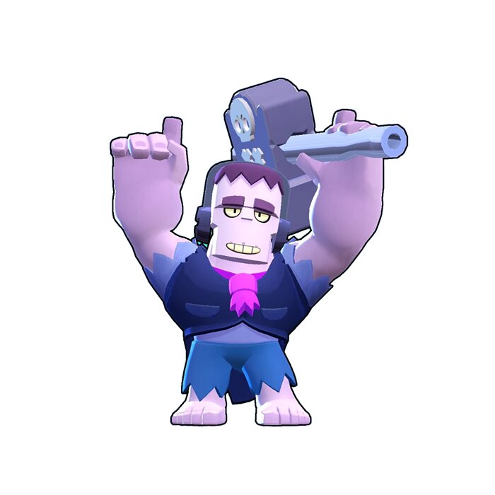 Frank Original - Brawl Stars 3D OBJ Model — view 6