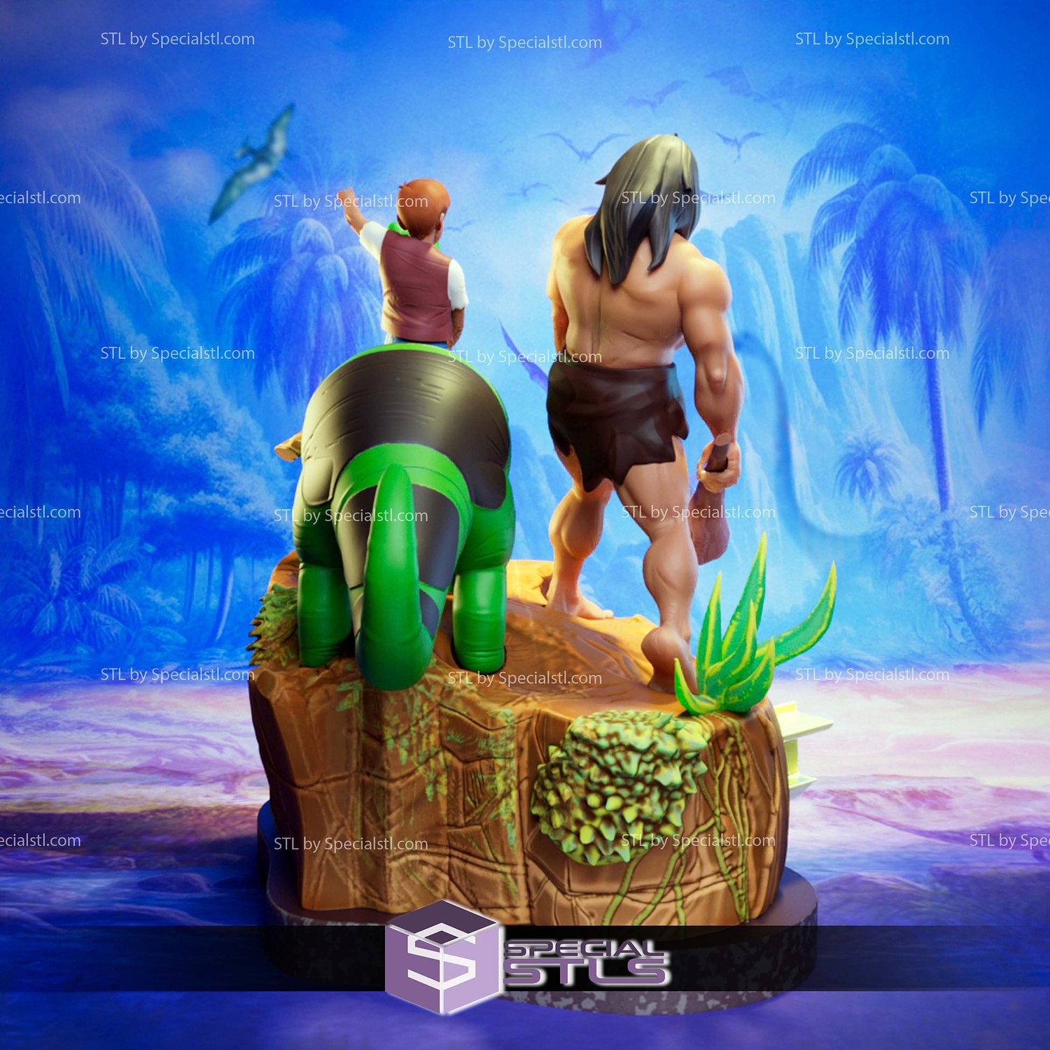 Dino Boy 1966 3D Printer Files STL Model — view 4
