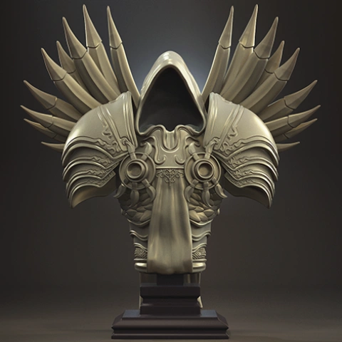 Tyrael Bust 3D Printer Files | Assembly STL Model