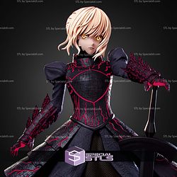 Saber Fate Series 220mm STL Files 3D Model
