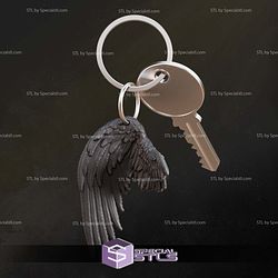 Sephiroth Wing Keychain 3D Printer Files STL Model