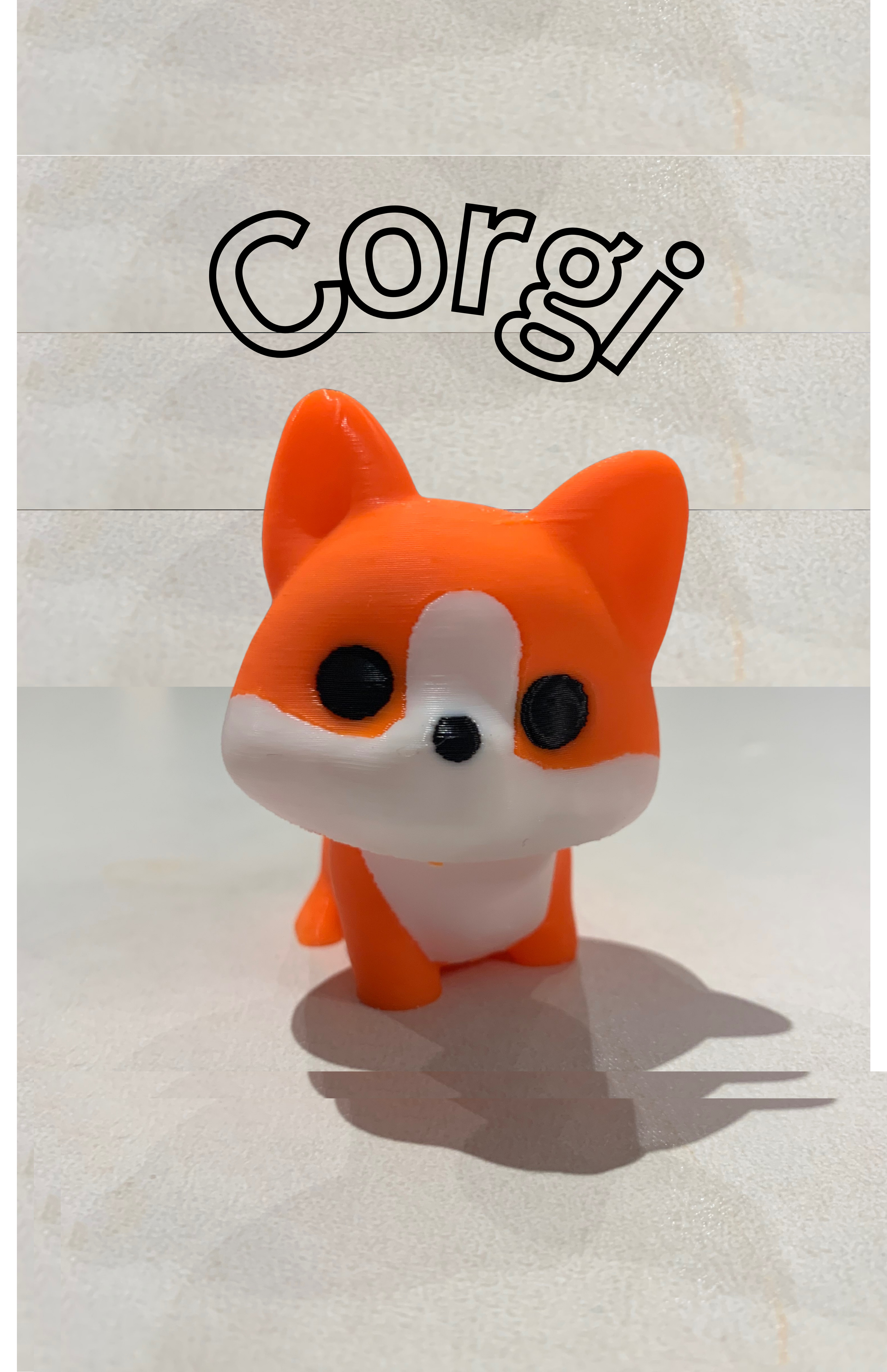 cute corgi 3D STL Model