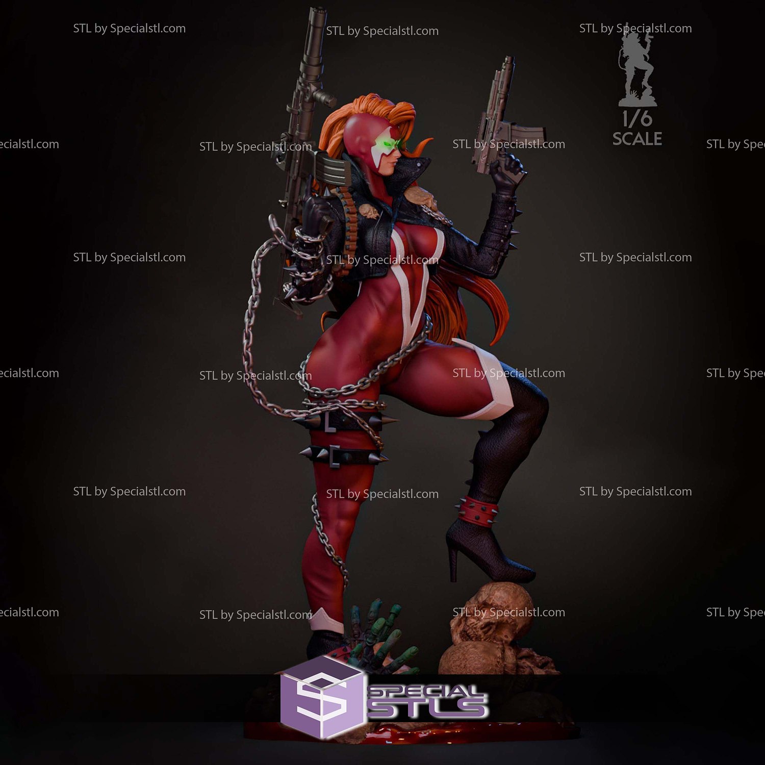 Jessica Priest She Spawn 3D Printer Files STL Model — view 2