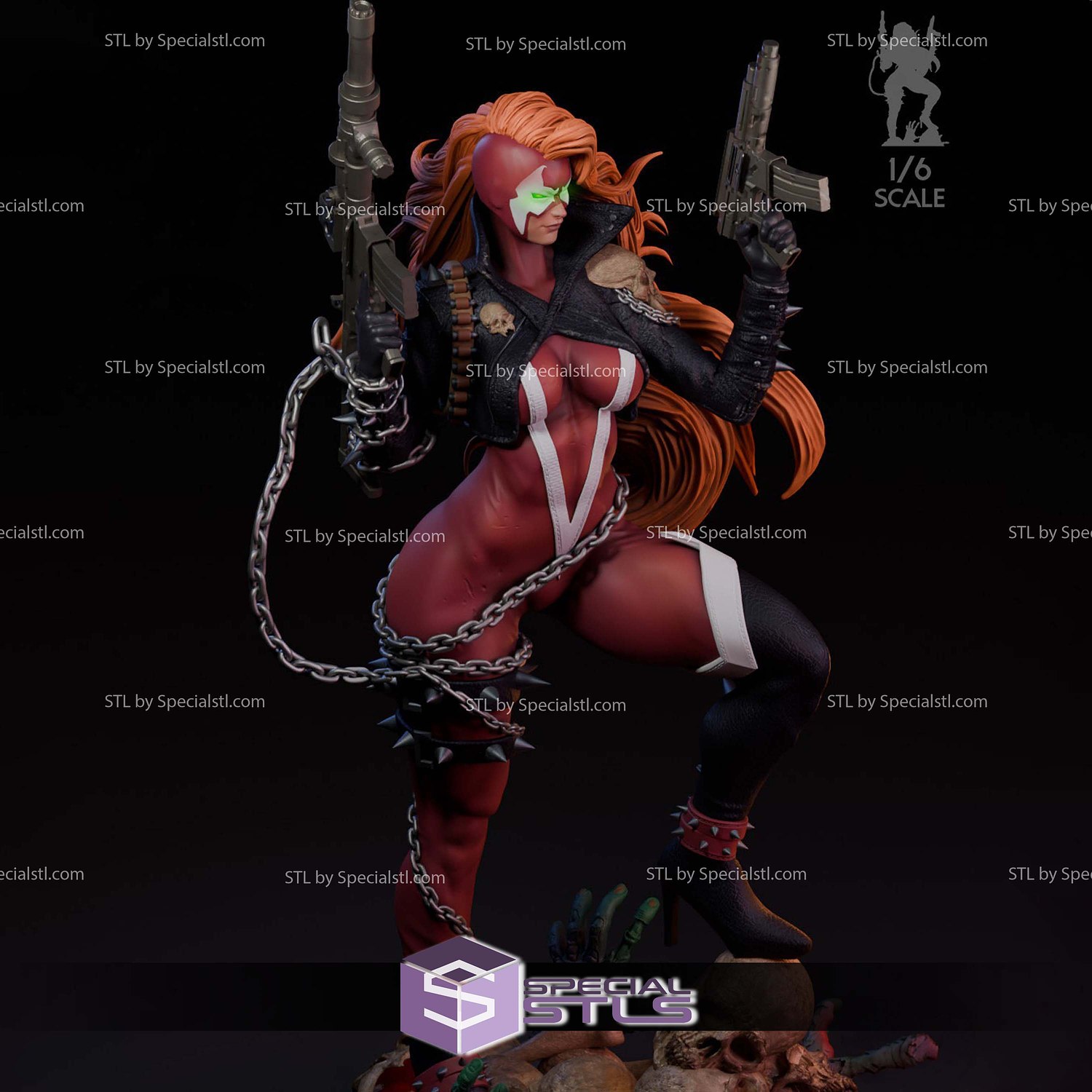 Jessica Priest She Spawn 3D Printer Files STL Model — view 3