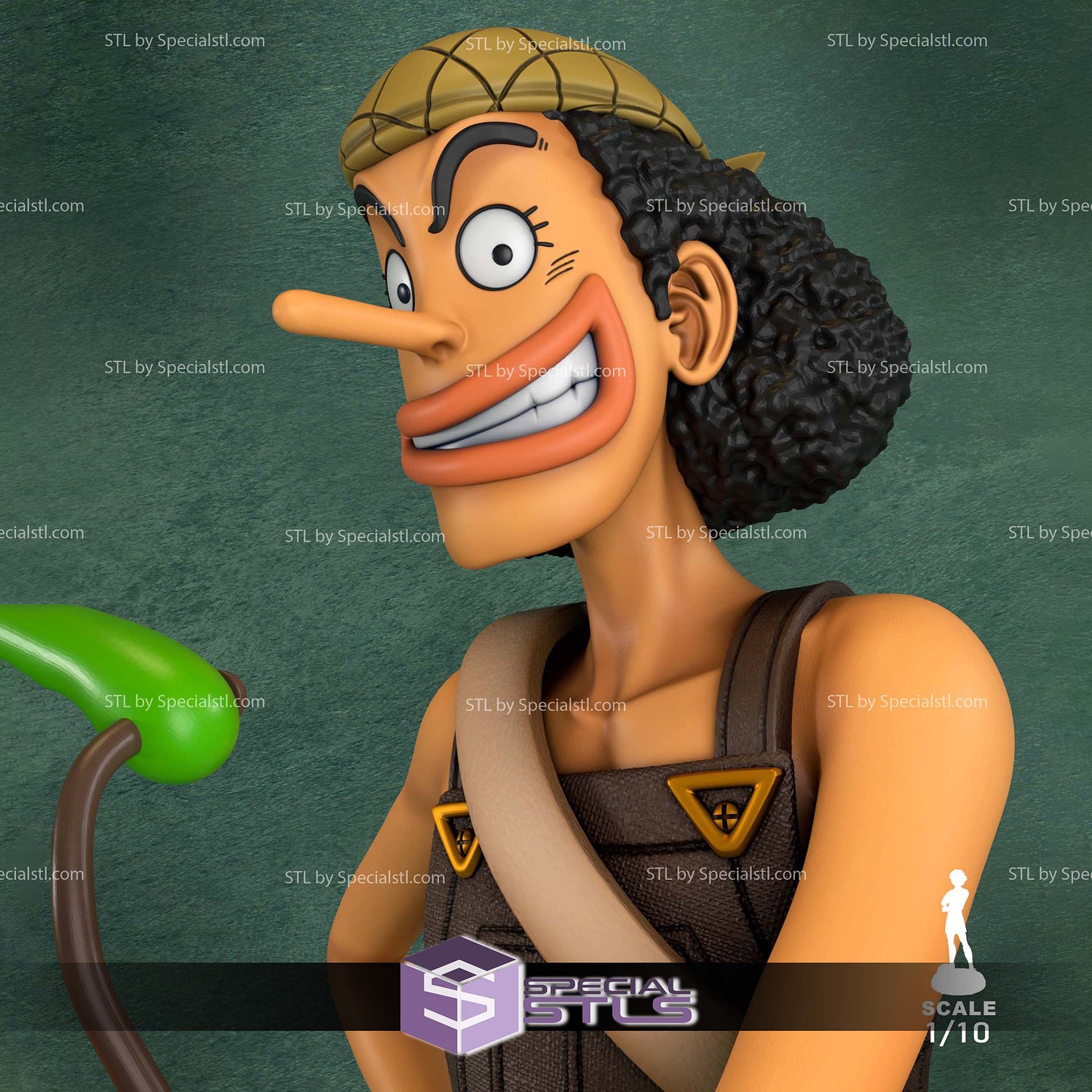 Usopp One Piece 1-10 3D Printer Files STL Model — view 2