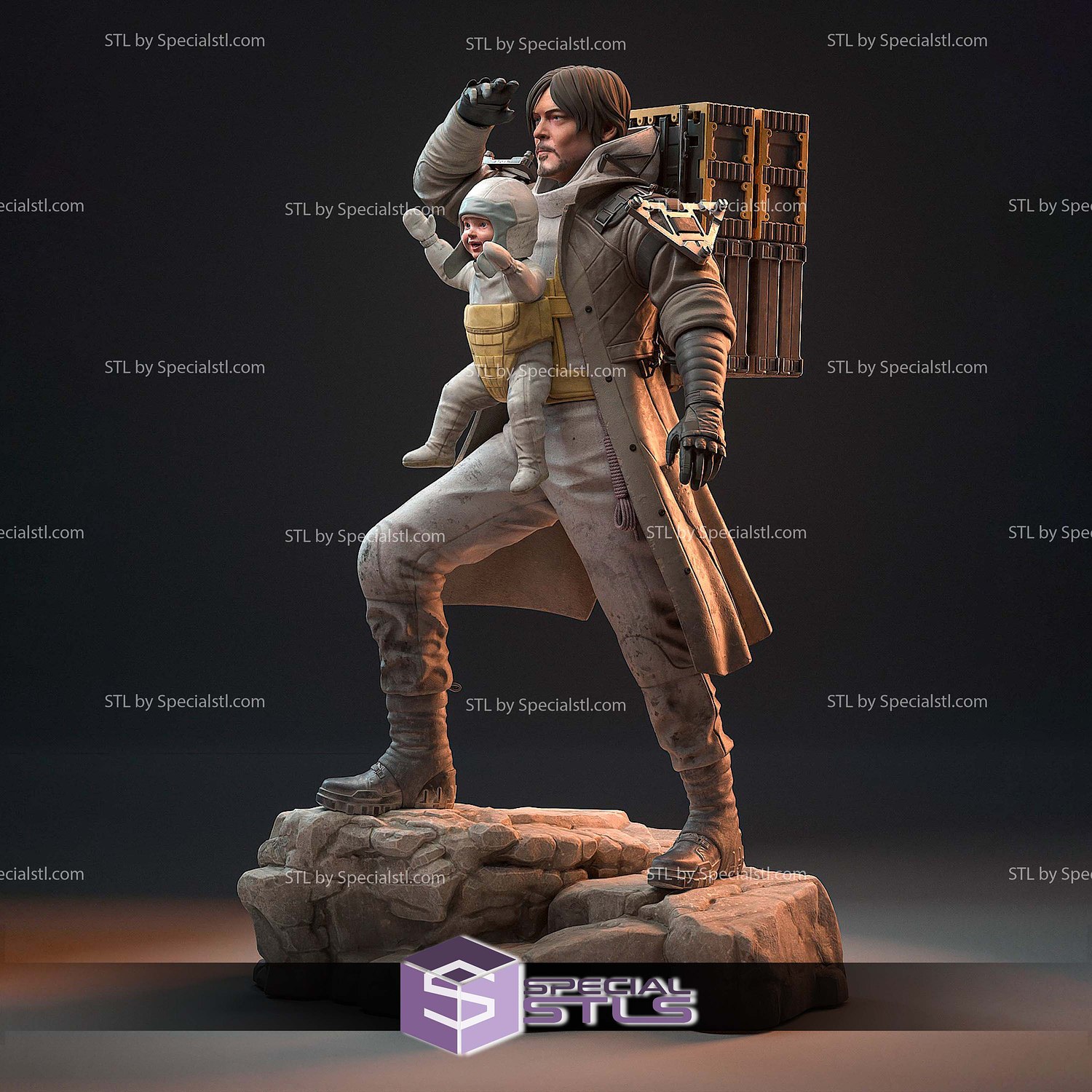 Sam Porter Bridges and Baby 3D Printer Files STL Model — view 3