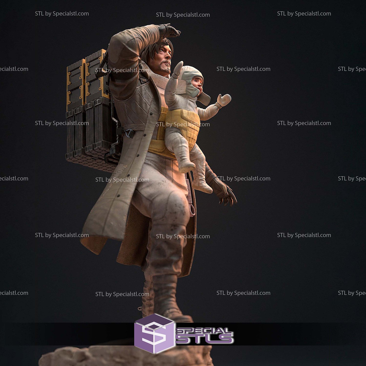 Sam Porter Bridges and Baby 3D Printer Files STL Model — view 4