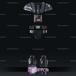 Cosplay STL Files Revenge of the Sith Darth Vader Armor 3D Model