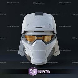 Cosplay STL Files Snowtrooper Spartan Helmet 3D Model
