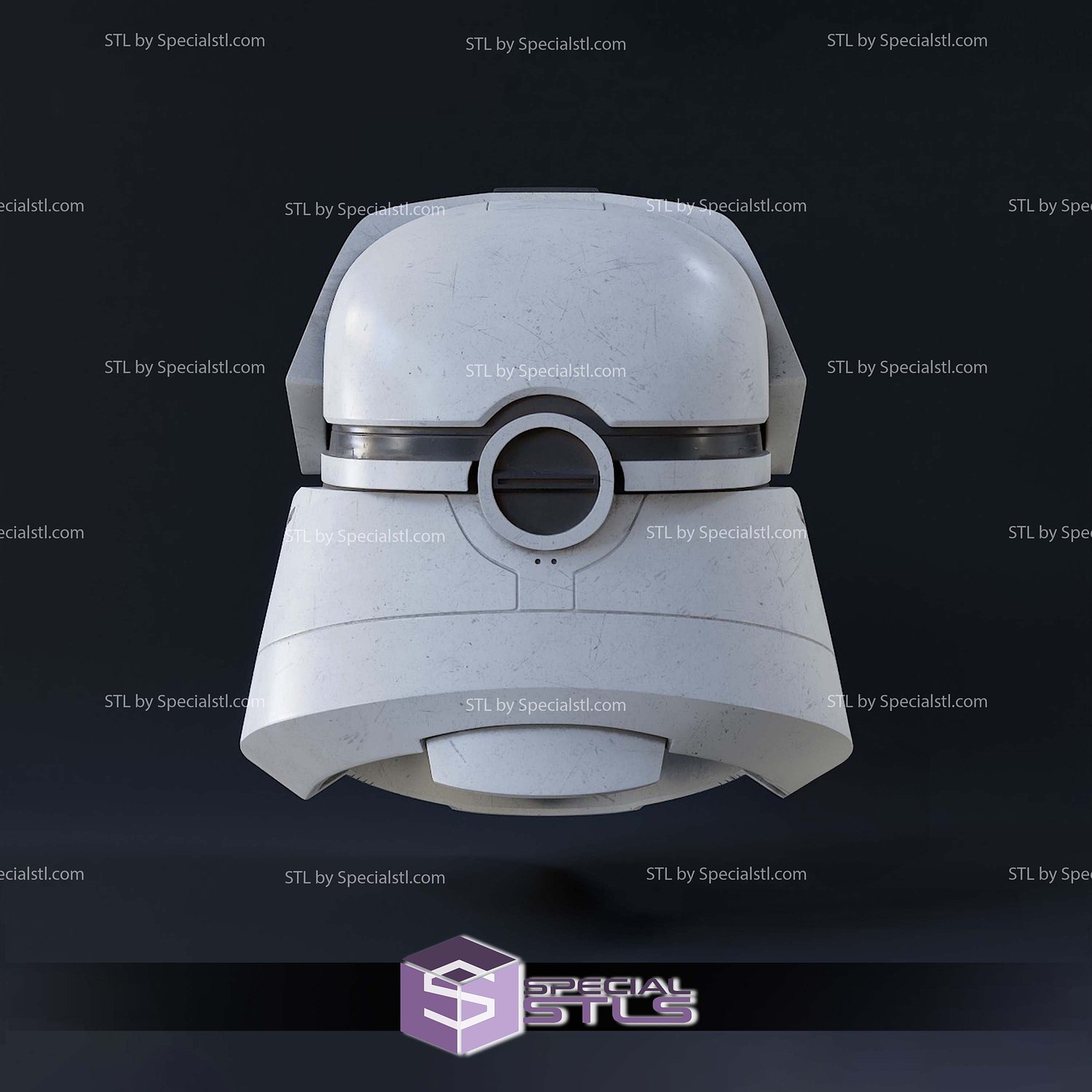 Cosplay STL Files Snowtrooper Spartan Helmet 3D Model — view 4
