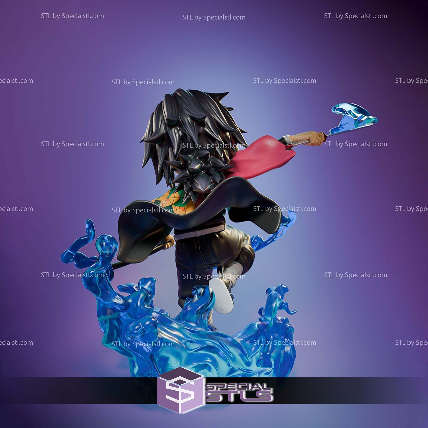Giyu Tomioka Chibi 3D Printer Files STL Model — view 2