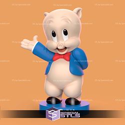 Porky Pig Looney Tunes STL Files 3D Model — view 1