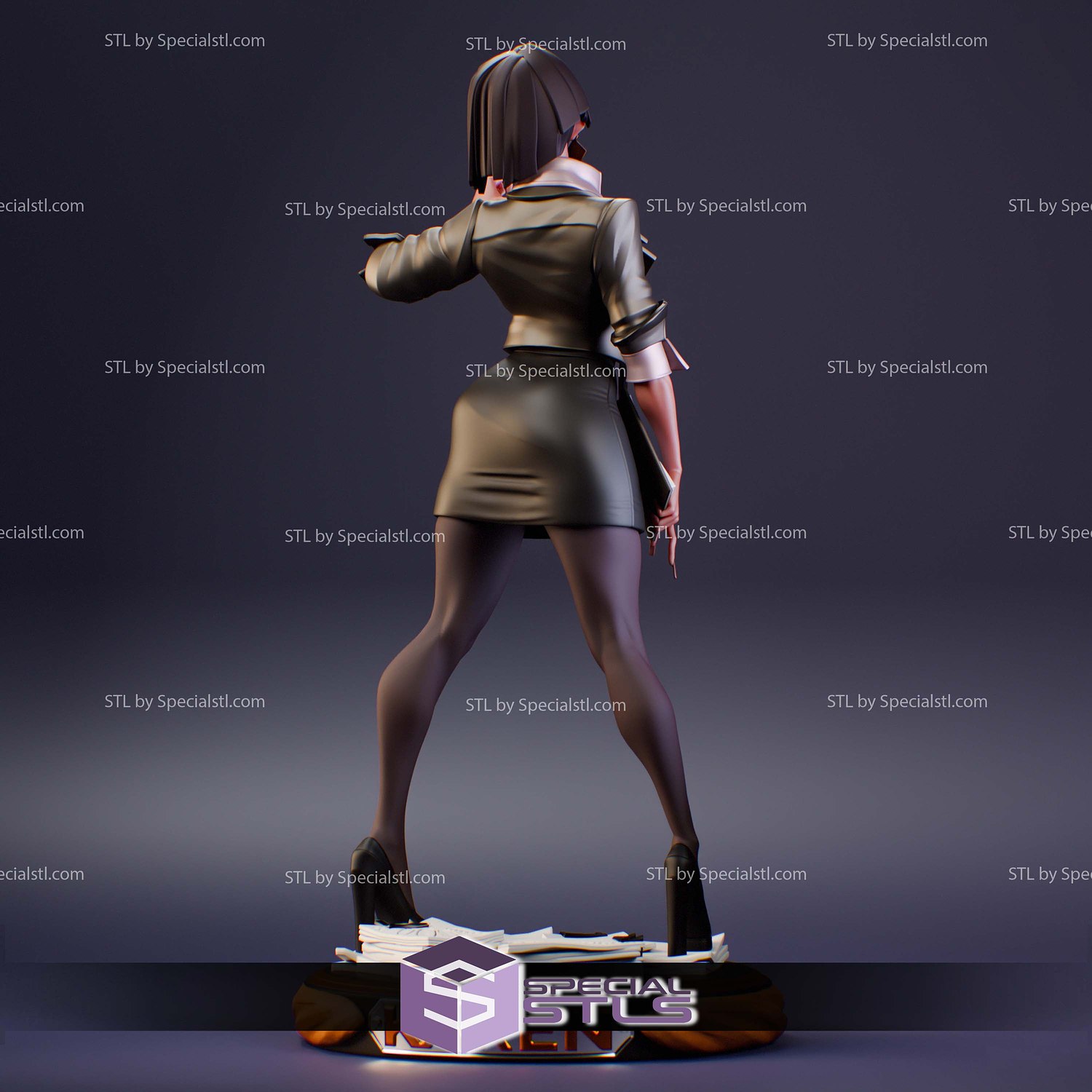 Agent Karen Unbreadable 3D Printer Files STL Model — view 5