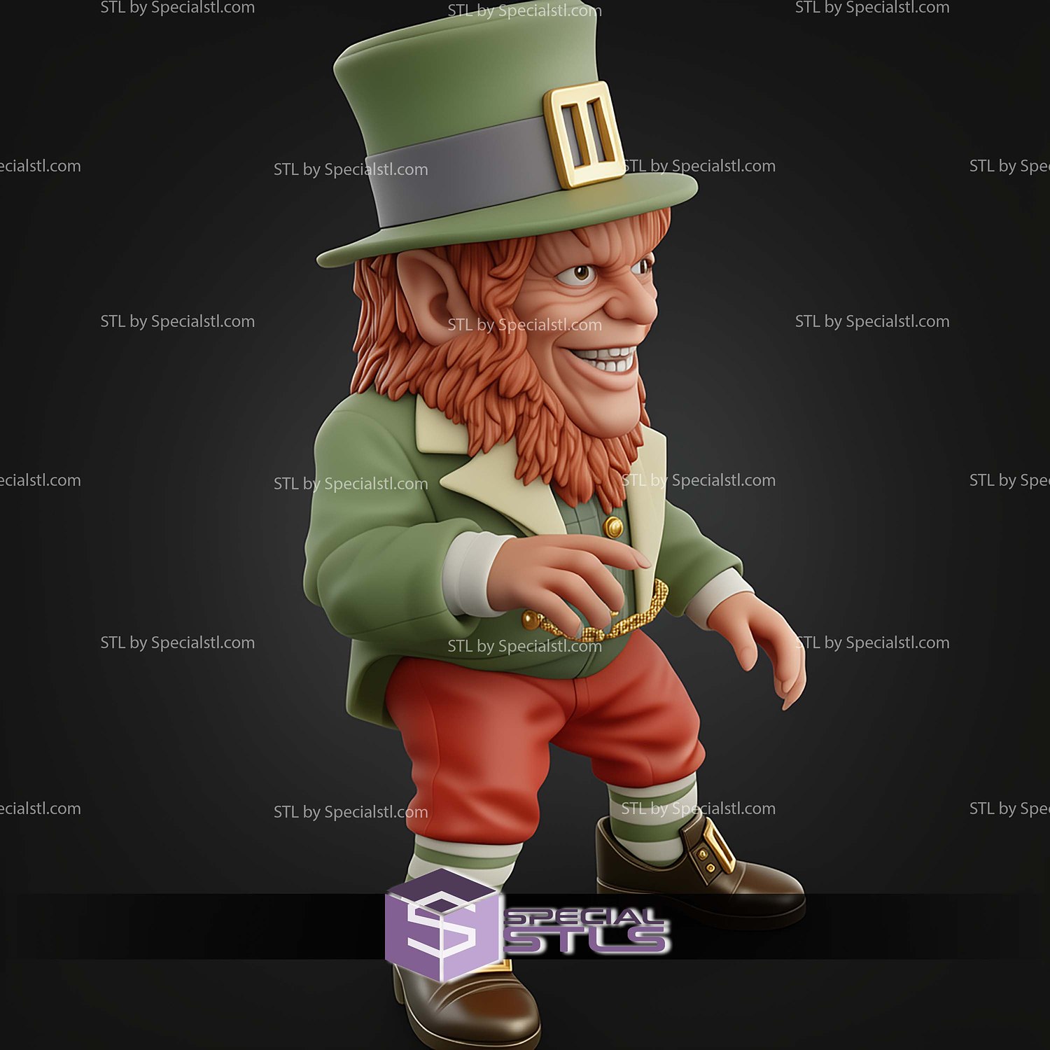 Basic STL Collection Leprechaun 3D Model — view 2