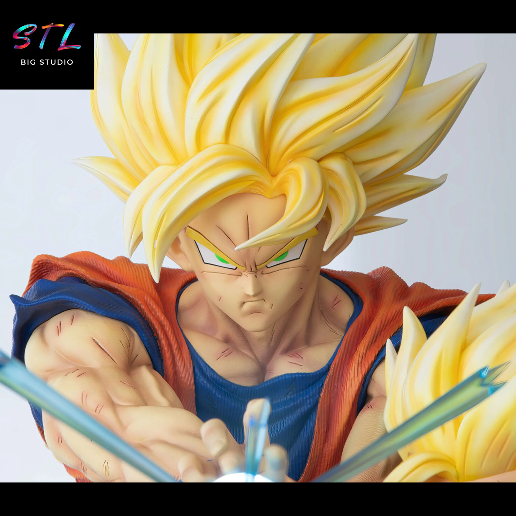 Goku & Gohan Kamehameha STL Diorama | 3D Printable Figure | Dragon Ball Z Model — view 7