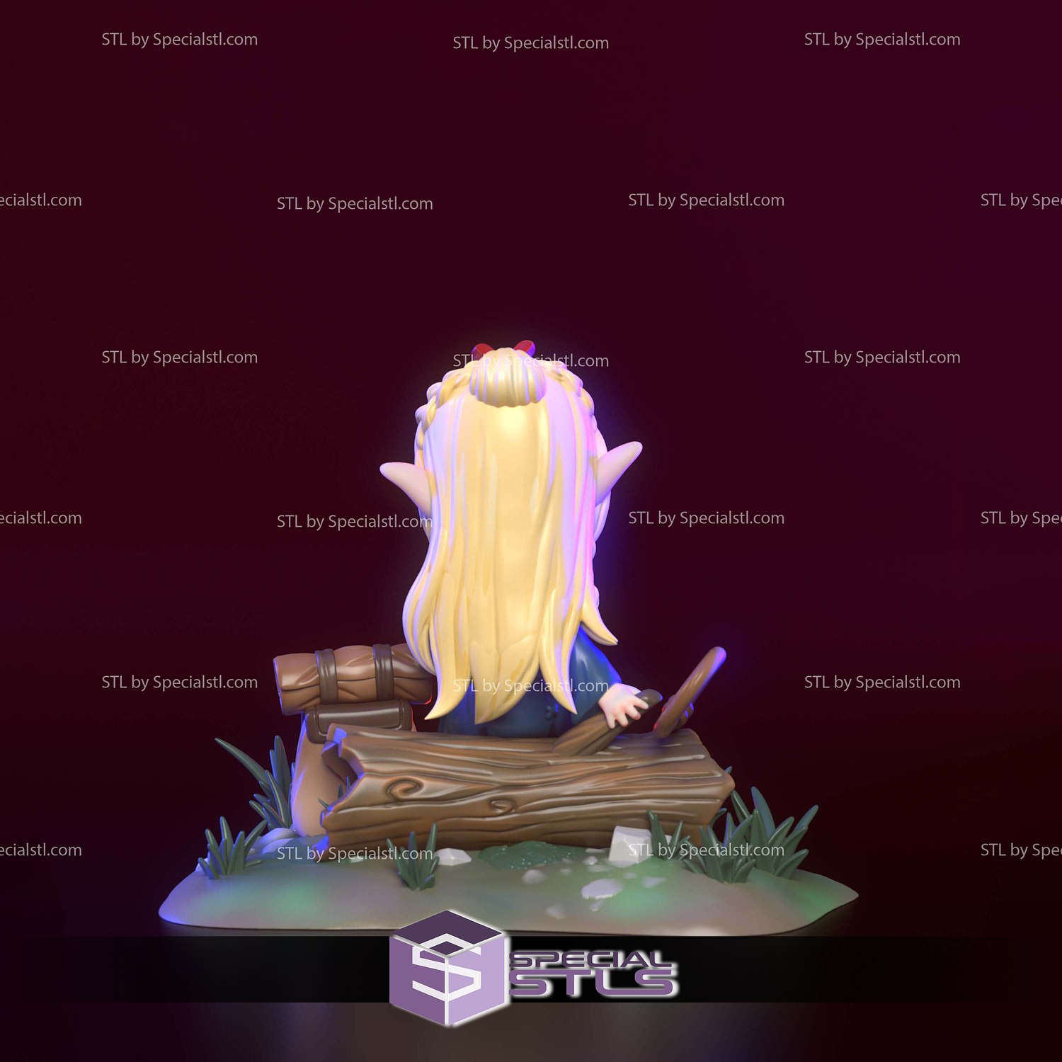 Marcille Donato Chibi Delicious in Dungeon 3D Printer Files STL Model — view 7