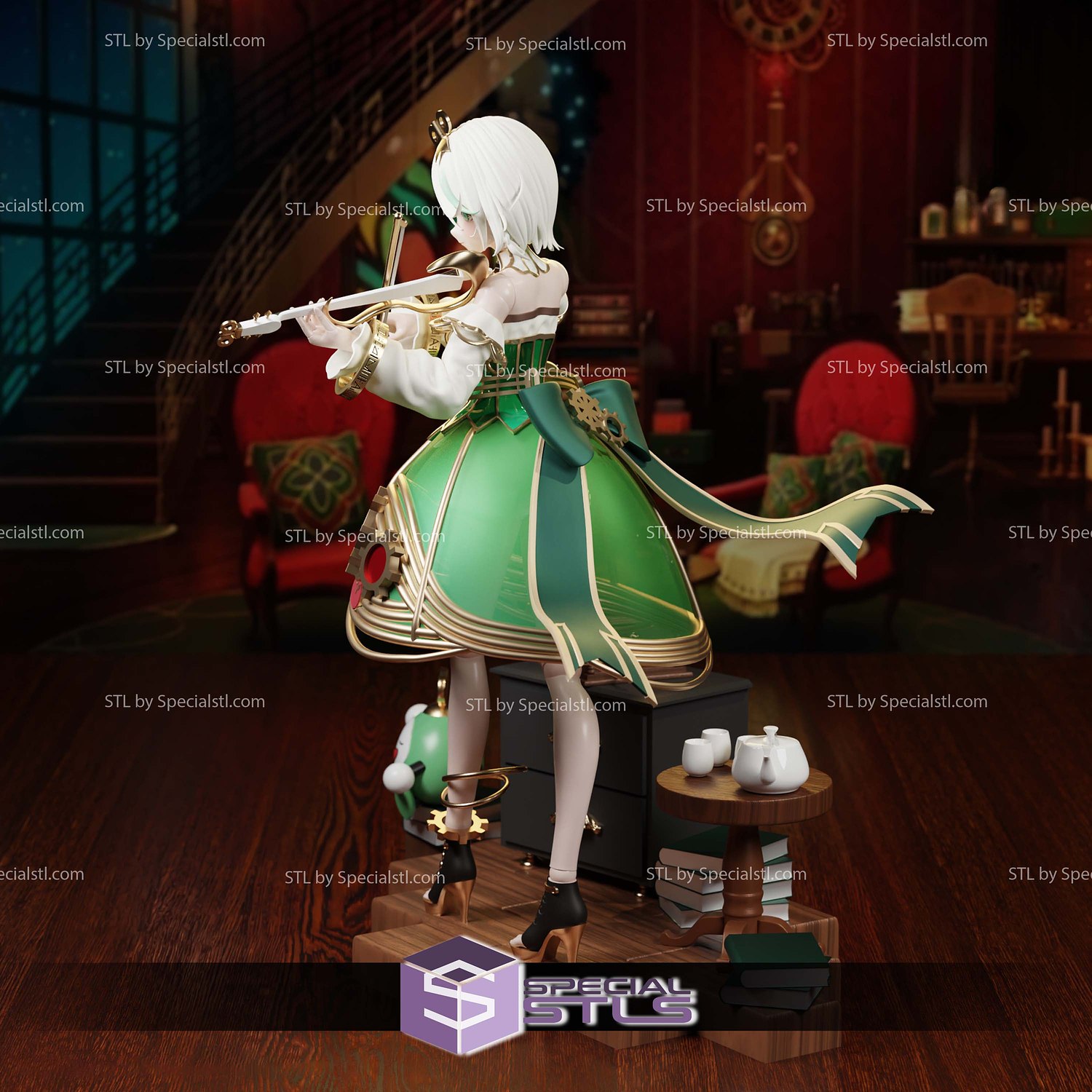 Cecilia Immergreen Hololive 3D Printer Files STL Model — view 3