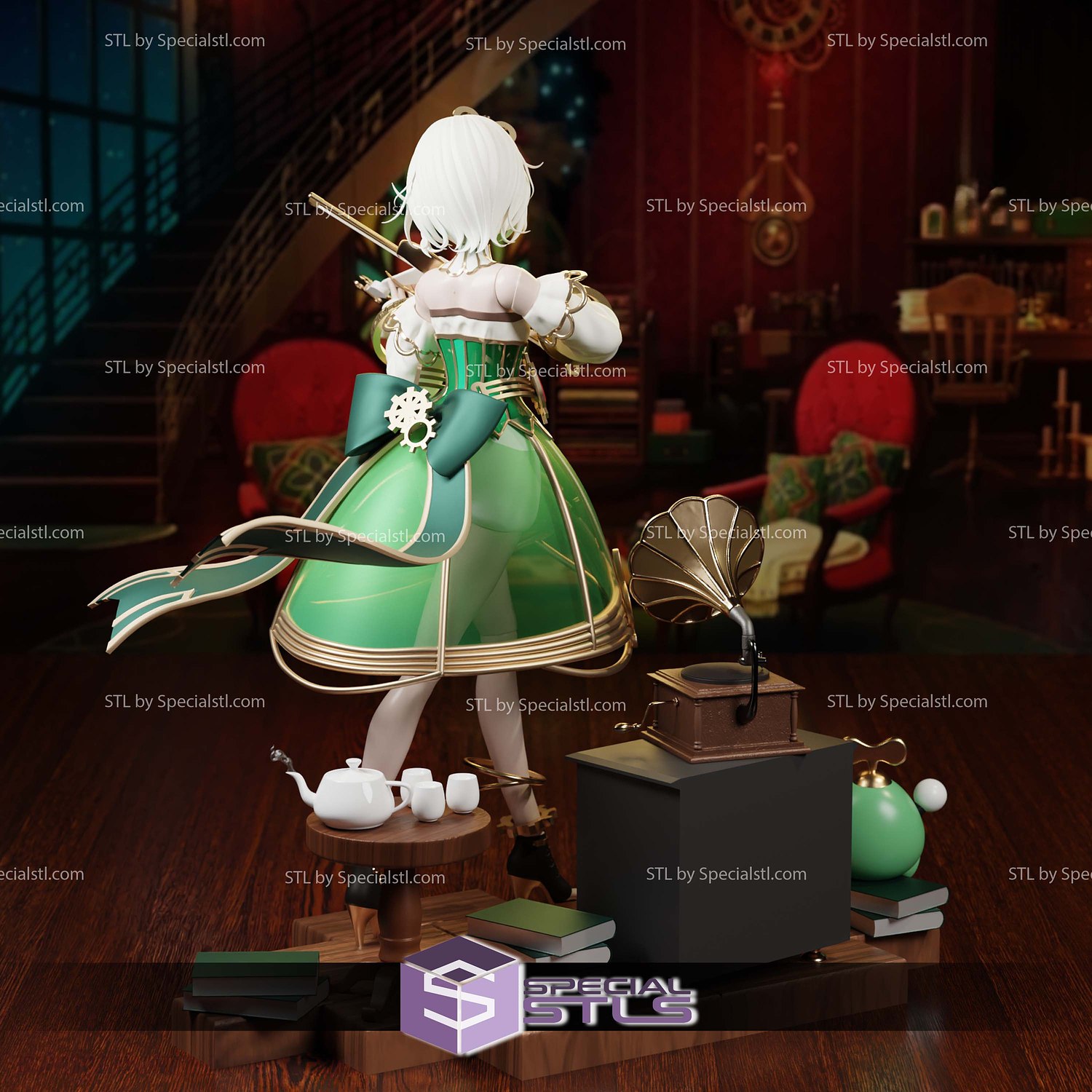 Cecilia Immergreen Hololive 3D Printer Files STL Model — view 4