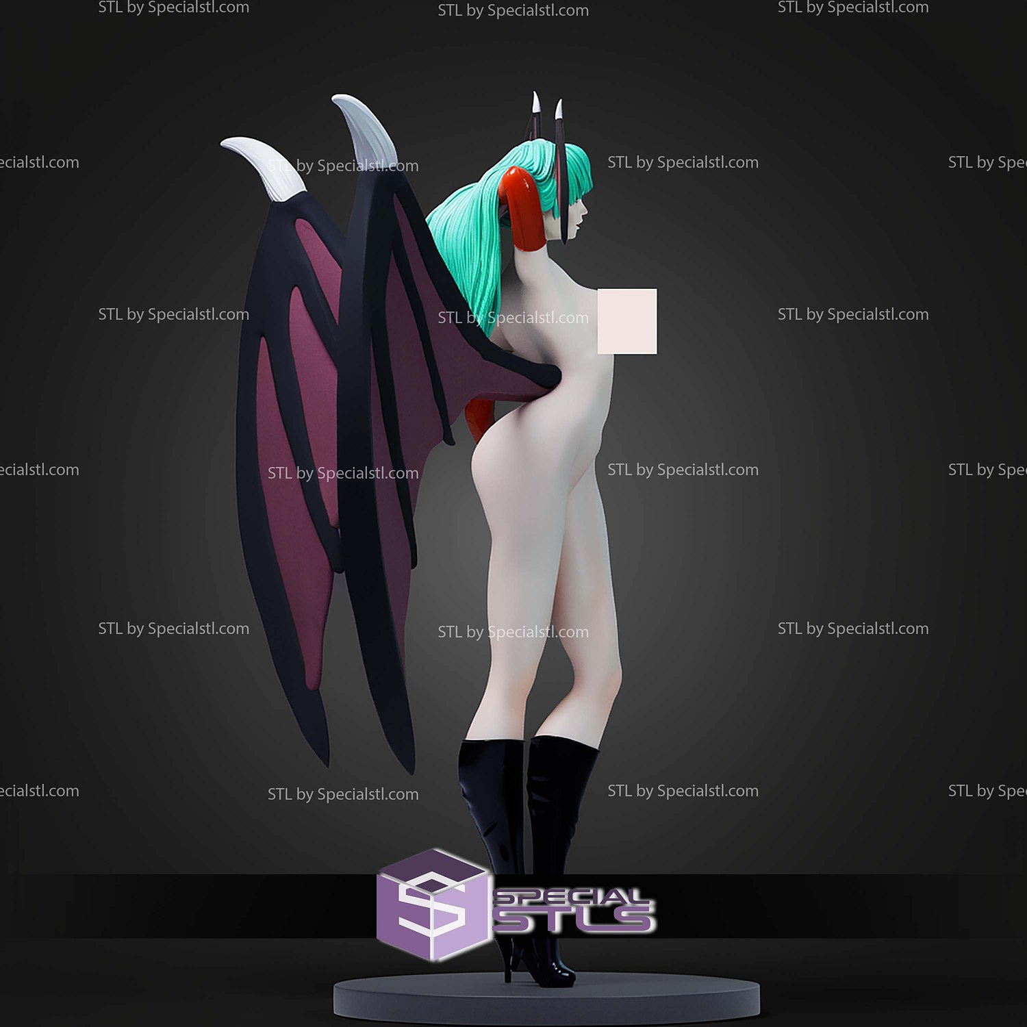 Morrigan Aensland Signature Alternative STL Files 3D Model — view 2