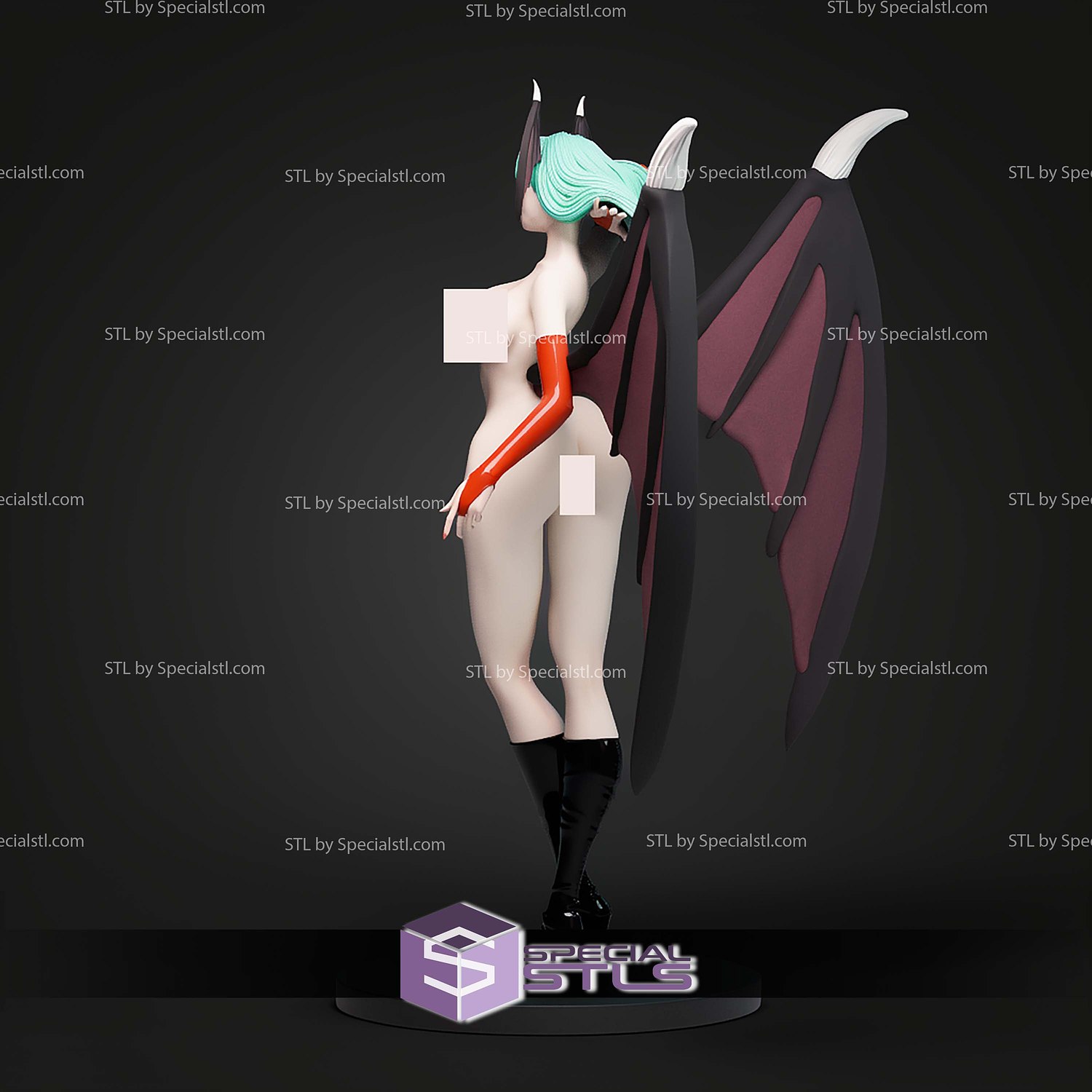 Morrigan Aensland Signature Alternative STL Files 3D Model — view 3