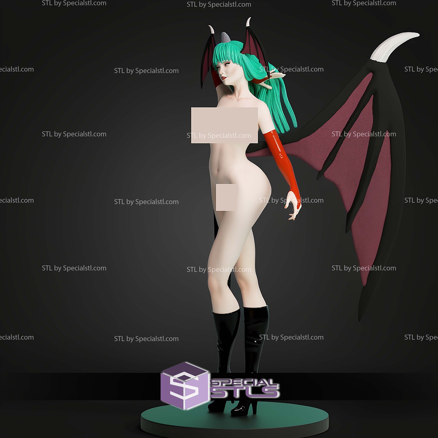 Morrigan Aensland Signature Alternative STL Files 3D Model — view 4
