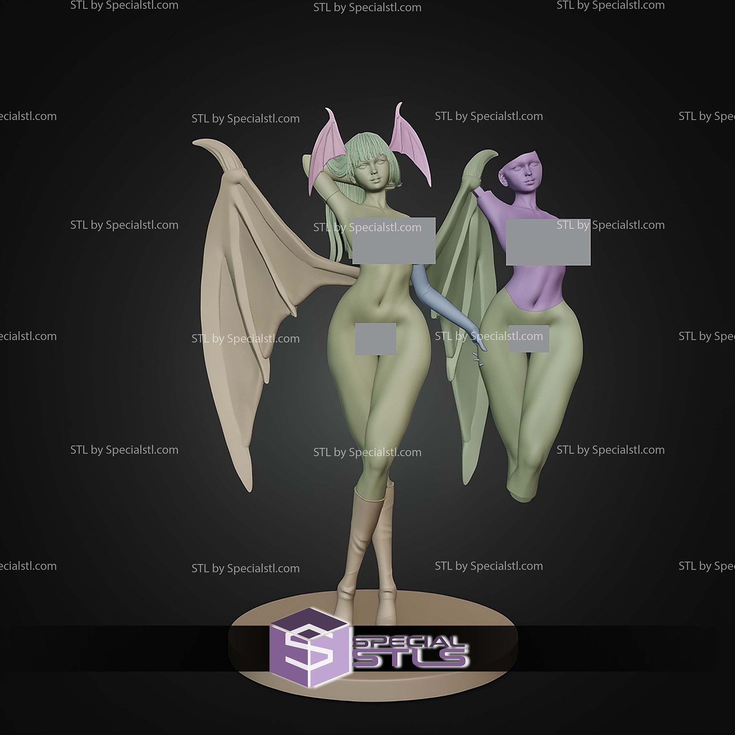 Morrigan Aensland Signature Alternative STL Files 3D Model — view 6