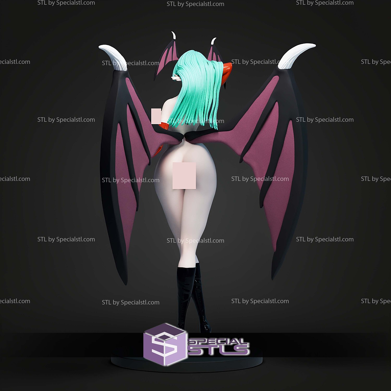 Morrigan Aensland Signature Alternative STL Files 3D Model — view 8