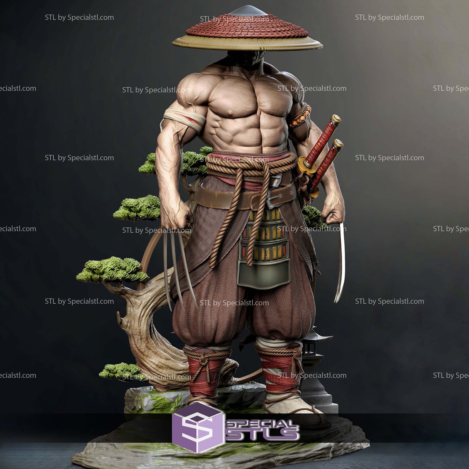 Wolverine Logan Samurai 3D Printing Models STL Model — view 8