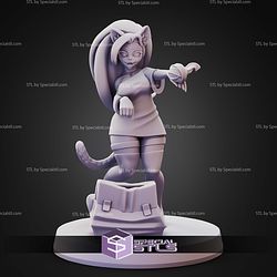 Pin Up Girl STL Collection Playful Alicia 3D Model