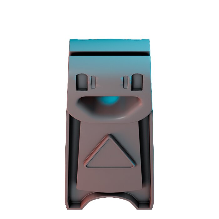 Caution Wet Floor X - Board Game Miniature STL 3D Model — view 6