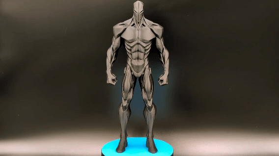 Null Sentinel - Male Anatomy Sculpture 3D STL Model