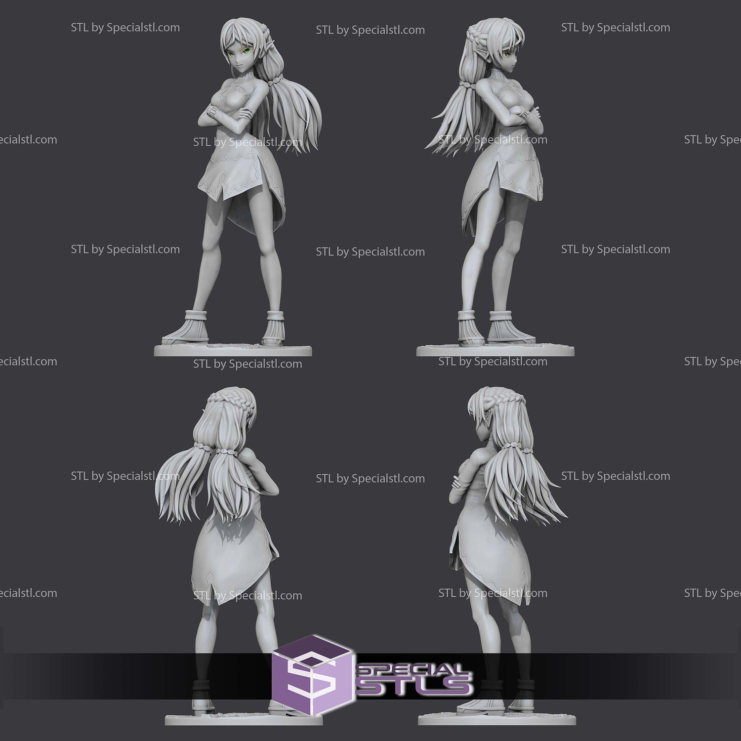 Tsundere Elf V2 Isekai Ojisan STL Files 3D Model — view 2