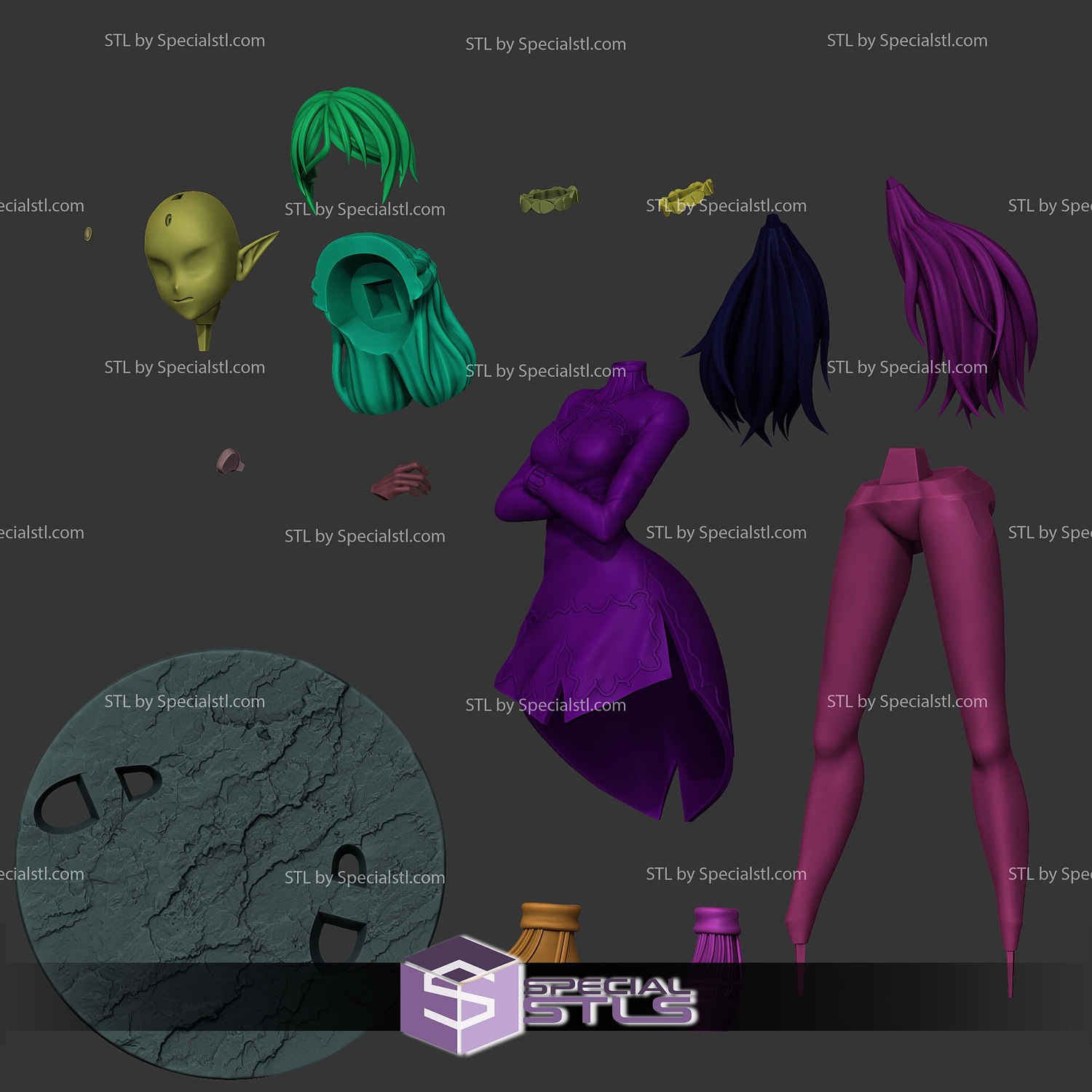 Tsundere Elf V2 Isekai Ojisan STL Files 3D Model — view 4
