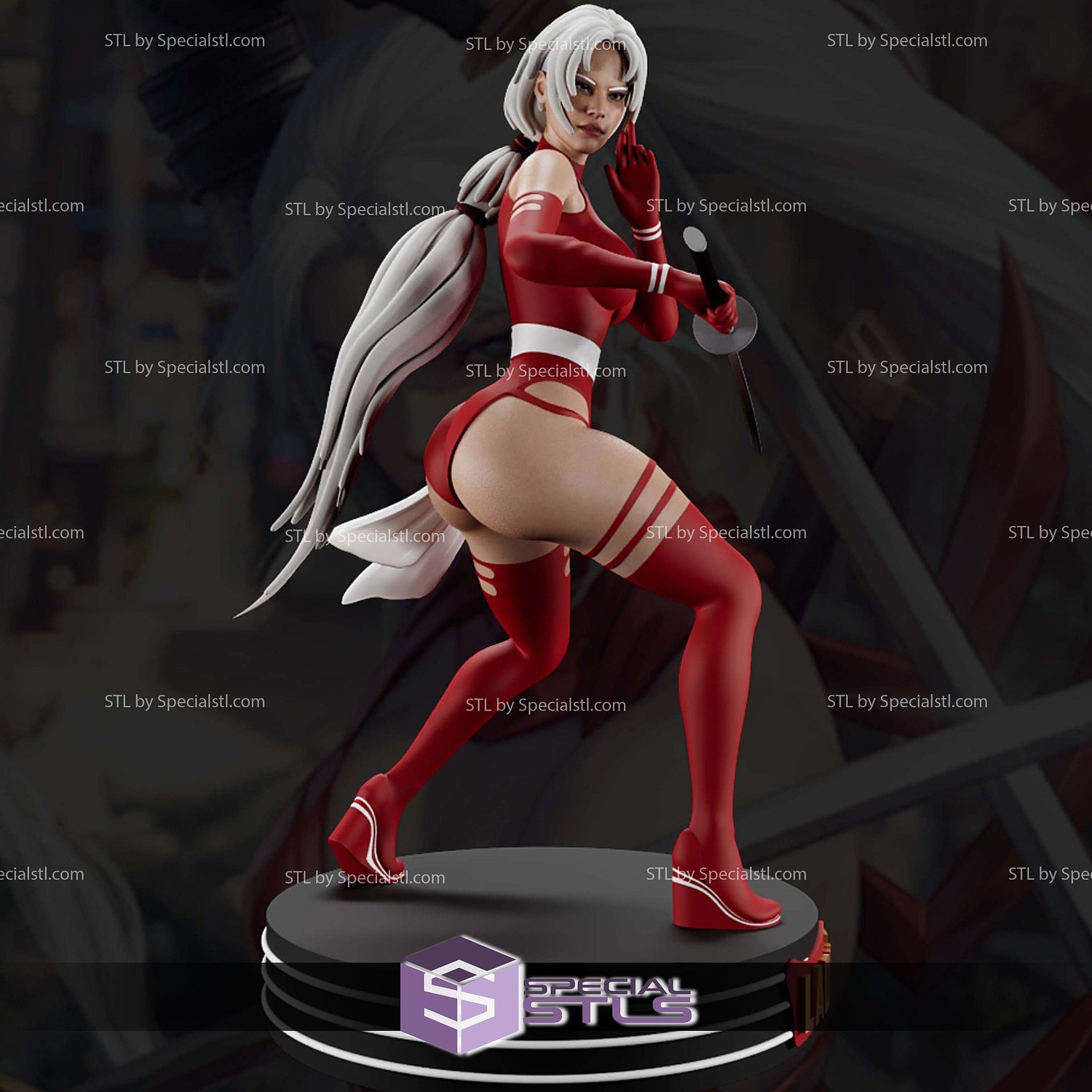 Lady Zannah Zealot Wildcats STL Files 3D Model — view 3