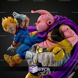 Majin Vegeta Vs Buu Diorama STL Files 3D Model