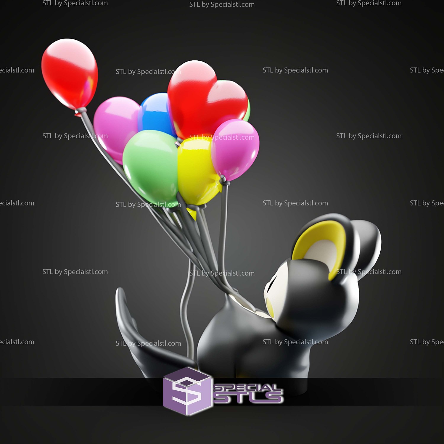 Basic Pokemon Collection - Banksy Emolga 3D STL Model — view 4