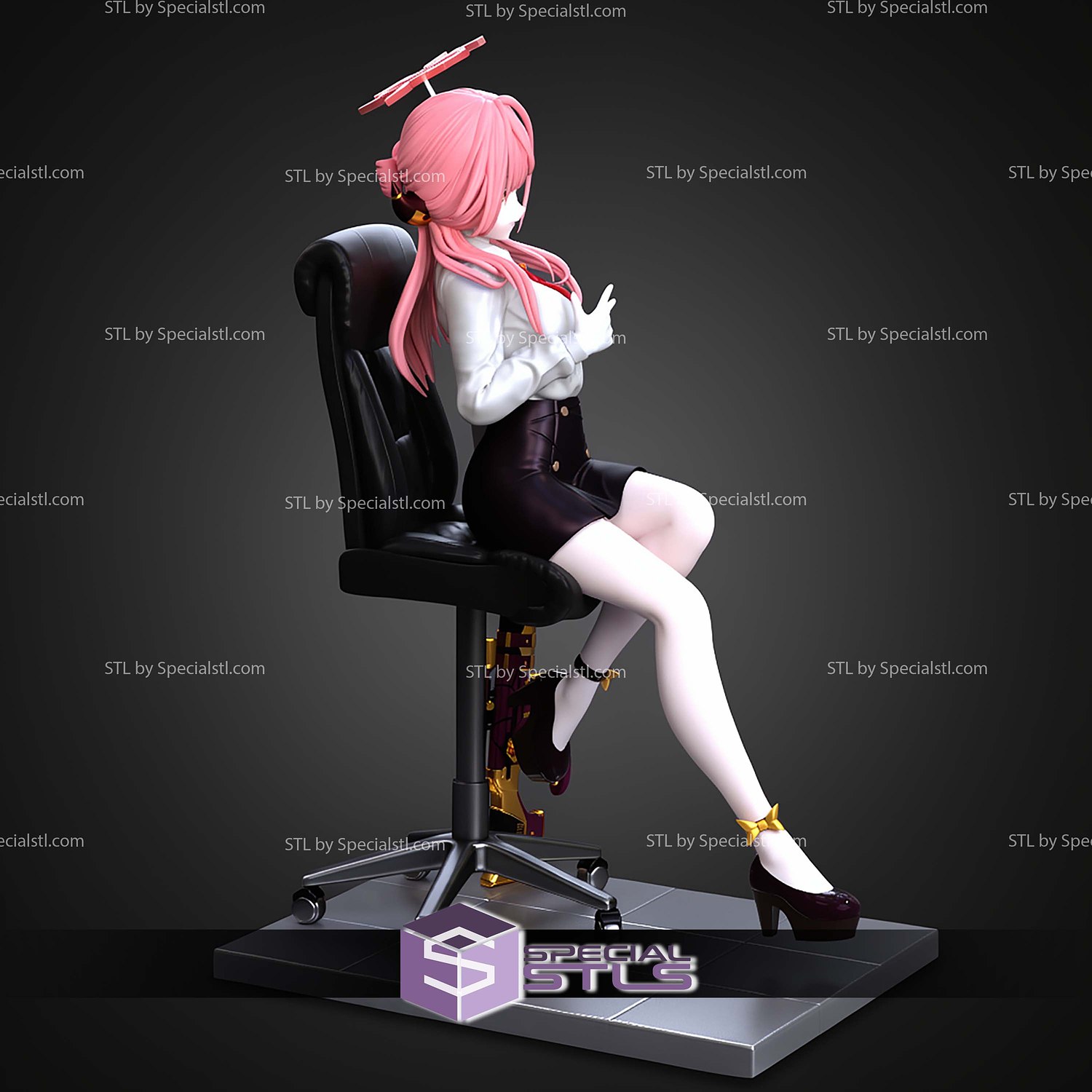 Rikuhachima Aru Blue Archive STL Files 3D Model — view 3