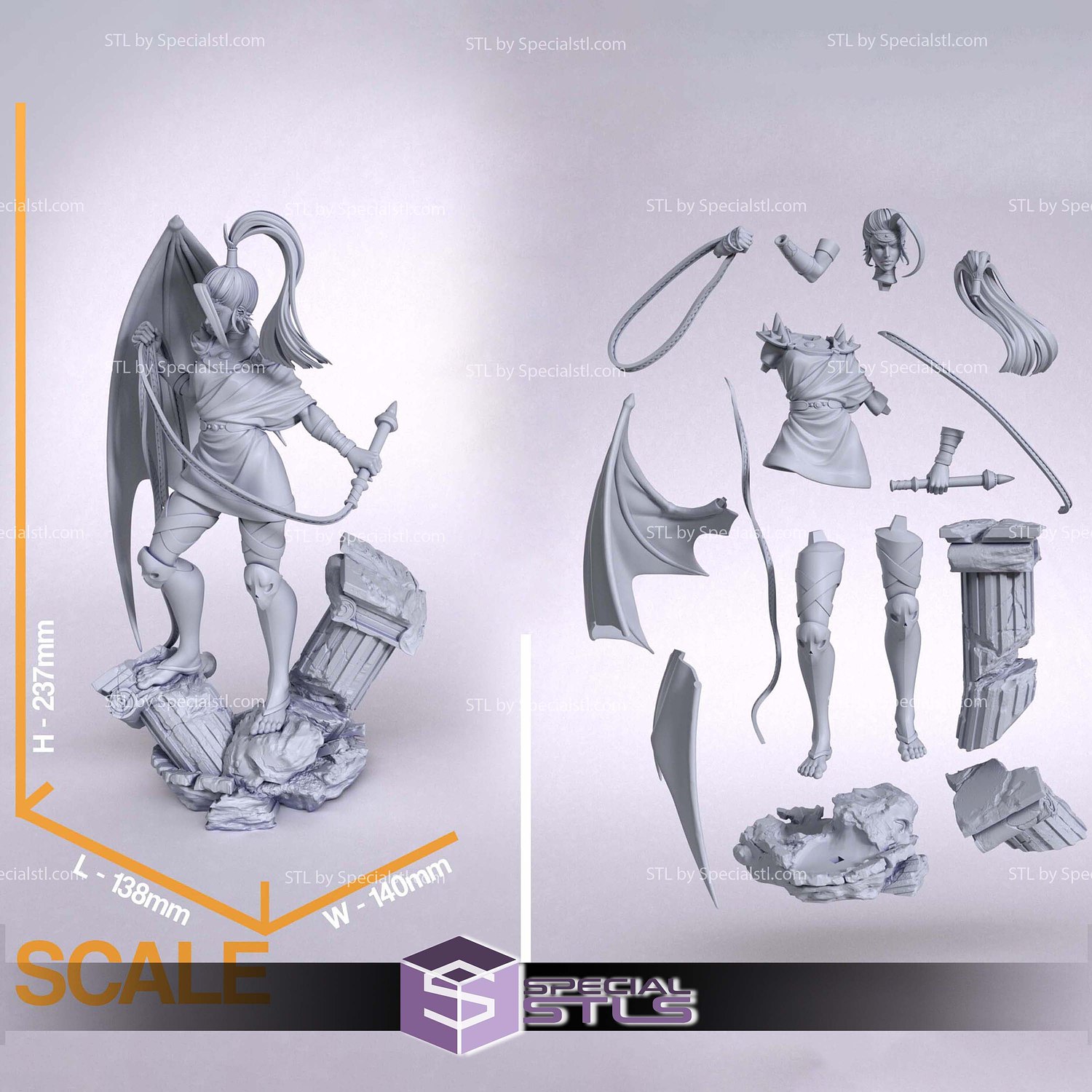 Megaera Hades V2 Digital STL Files 3D Model — view 2
